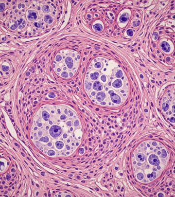Detailed pathology of primary cutaneous diffuse large B-cell lymphoma, leg type: histology, immunohistochemistry, and prognostic insights for clinicians.
