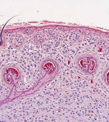 Comprehensive pathological analysis of radiation dermatitis, detailing acute and chronic skin reactions to ionizing radiation in cancer therapy.