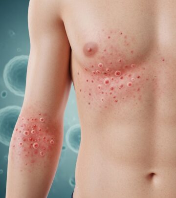 Rare autoinflammatory disorder with chronic urticaria, IgM gammopathy, fever, and bone pain—insights into diagnosis and IL-1 blockade therapy.